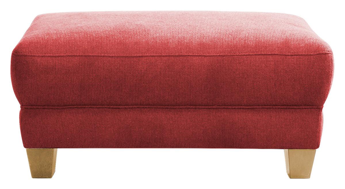 Hocker Gotland rot, 101x45x66 cm - Rot/Naturfarben, KONVENTIONELL, Textil (101/45/66cm) - Sit & More