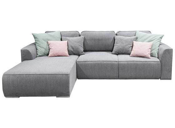 Wohnlandschaft In L-Form Lazy Ecke ca. 206x294 cm - Pink/Silberfarben, Design, Holzwerkstoff/Textil (206/294cm) - Carryhome Wohnlandschaft In L-Form Lazy Ecke ca. 206x294 cm - Pink/Silberfarben, Design, Holzwerkstoff/Textil (206/294cm) - Carryhome