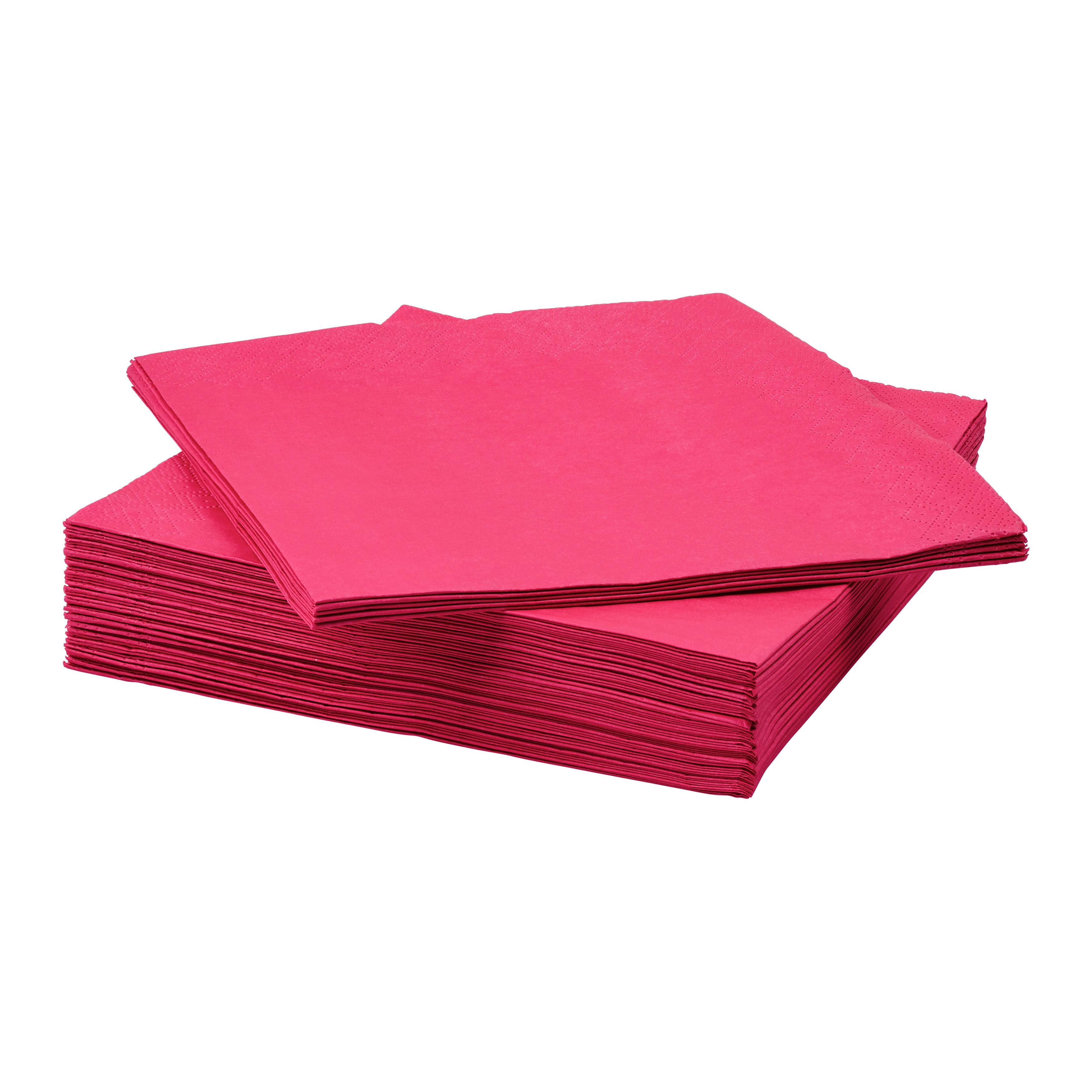 Servítka Kathleen, 50ks/bal. - pink, Konventionell, papier (33/33cm) - Mömax