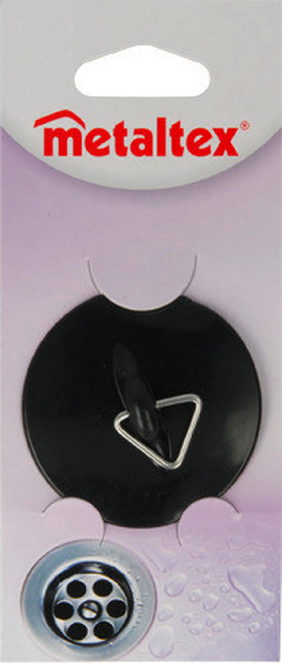 Abflußstöpsel Malka Schwarz D: 38 Bis 50 Mm - Schwarz, Basics, Kunststoff (3,8cm) - Metaltex