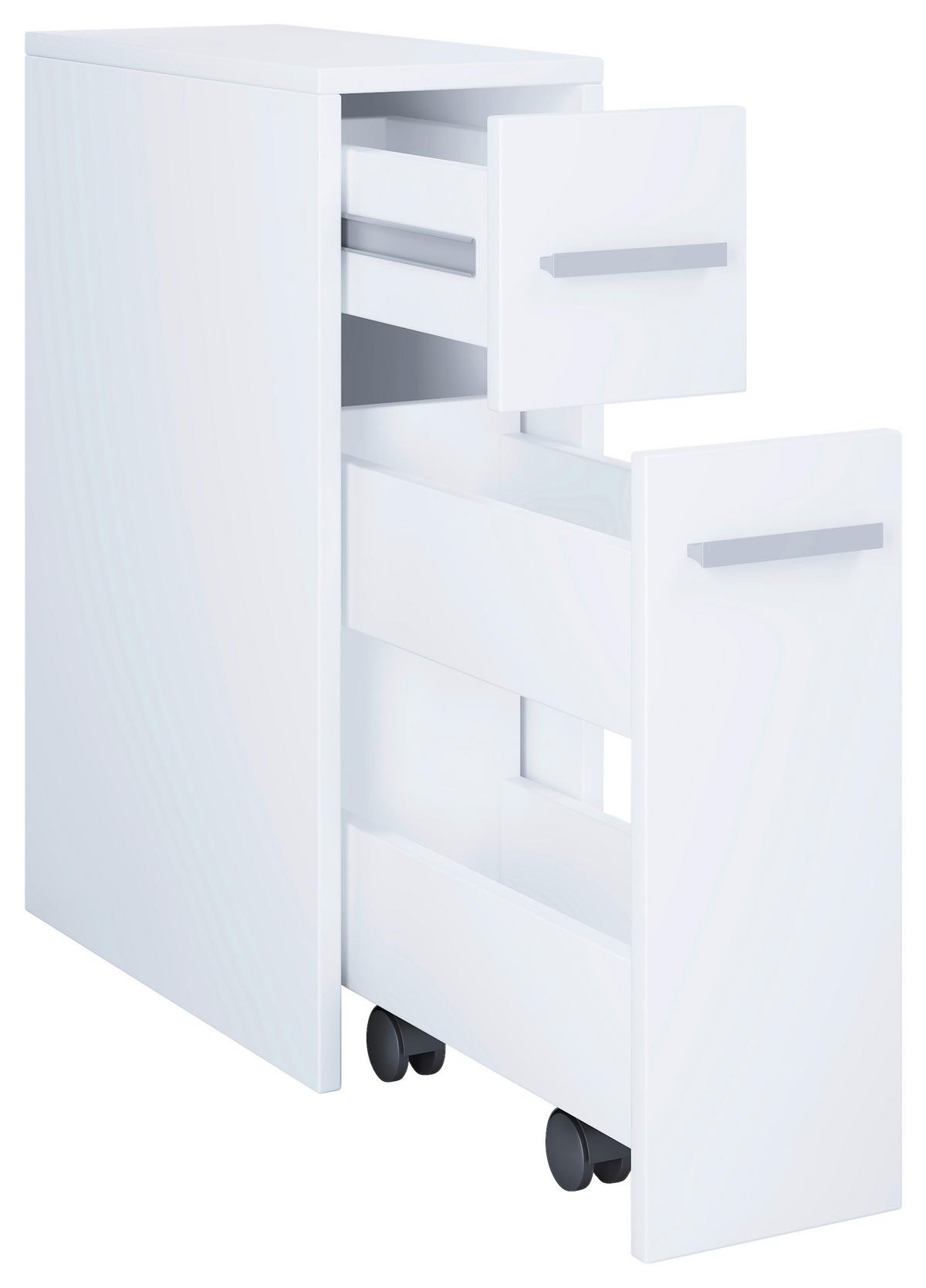Unterschrank Zalo B: 19,9 Cm Weiß - Weiß, MODERN, Holzwerkstoff (19,9/61,4/45cm) - MID.YOU