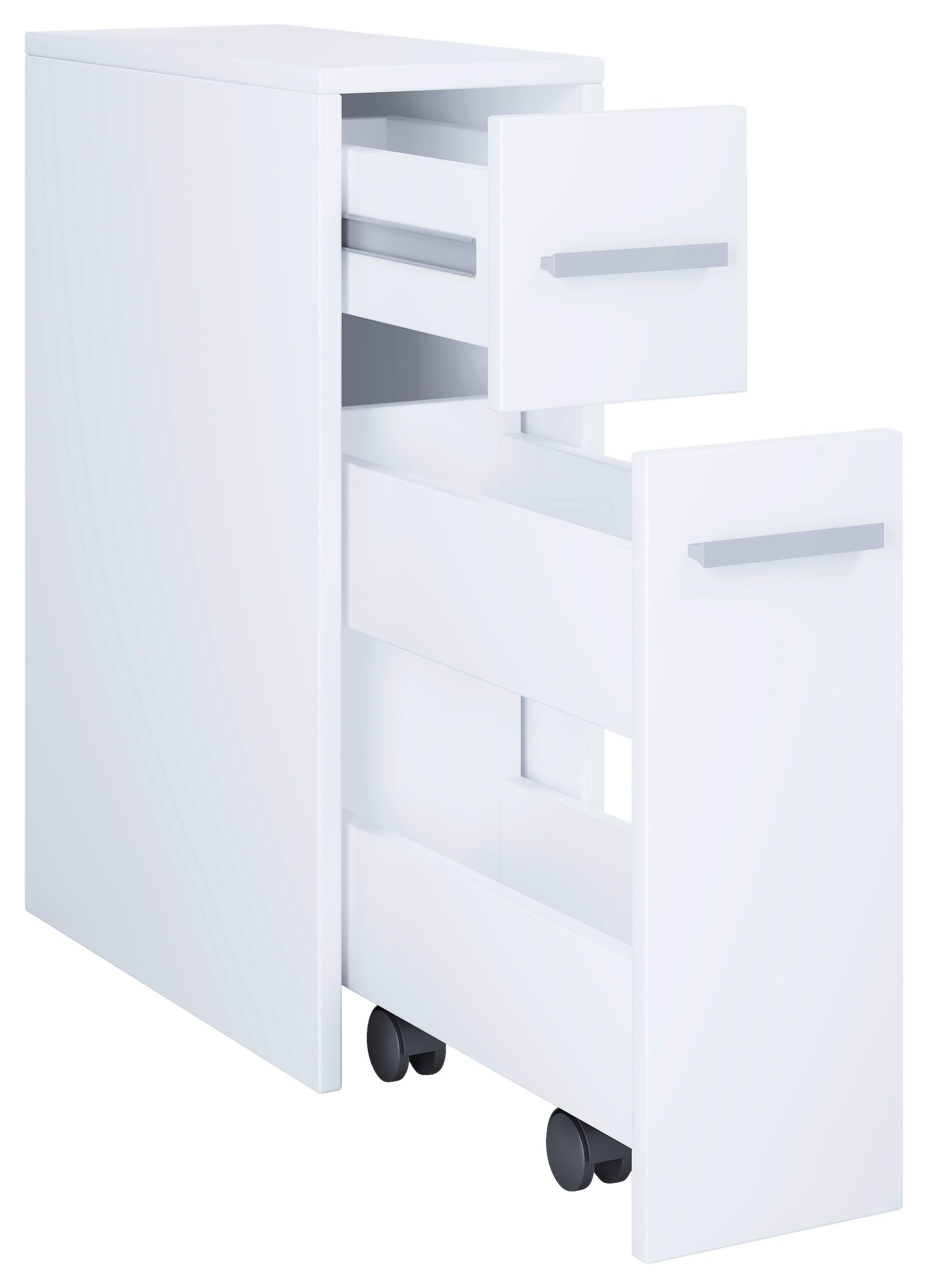 Unterschrank Zalo B: 19,9 Cm Weiß