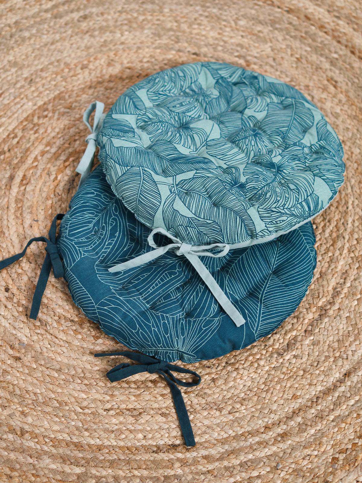 PODUŠKA NA SEDENIE MAGDALENA PALMA - zelená, textil (40/4cm)