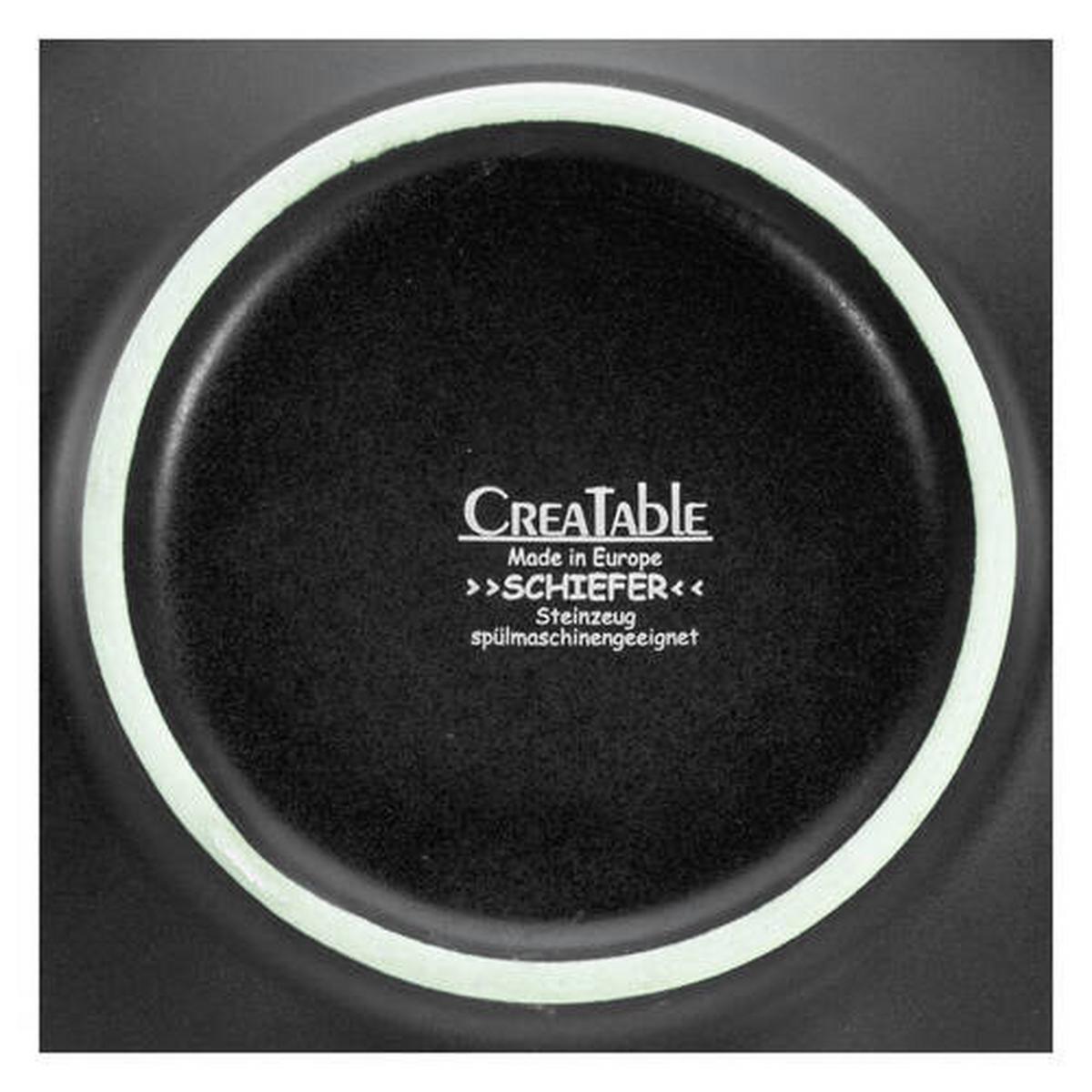 Talíŕ na těstoviny LAVASTONE ANTRACIT, 4-dílný - antracitová, Trend, keramika (27cm) - Creatable