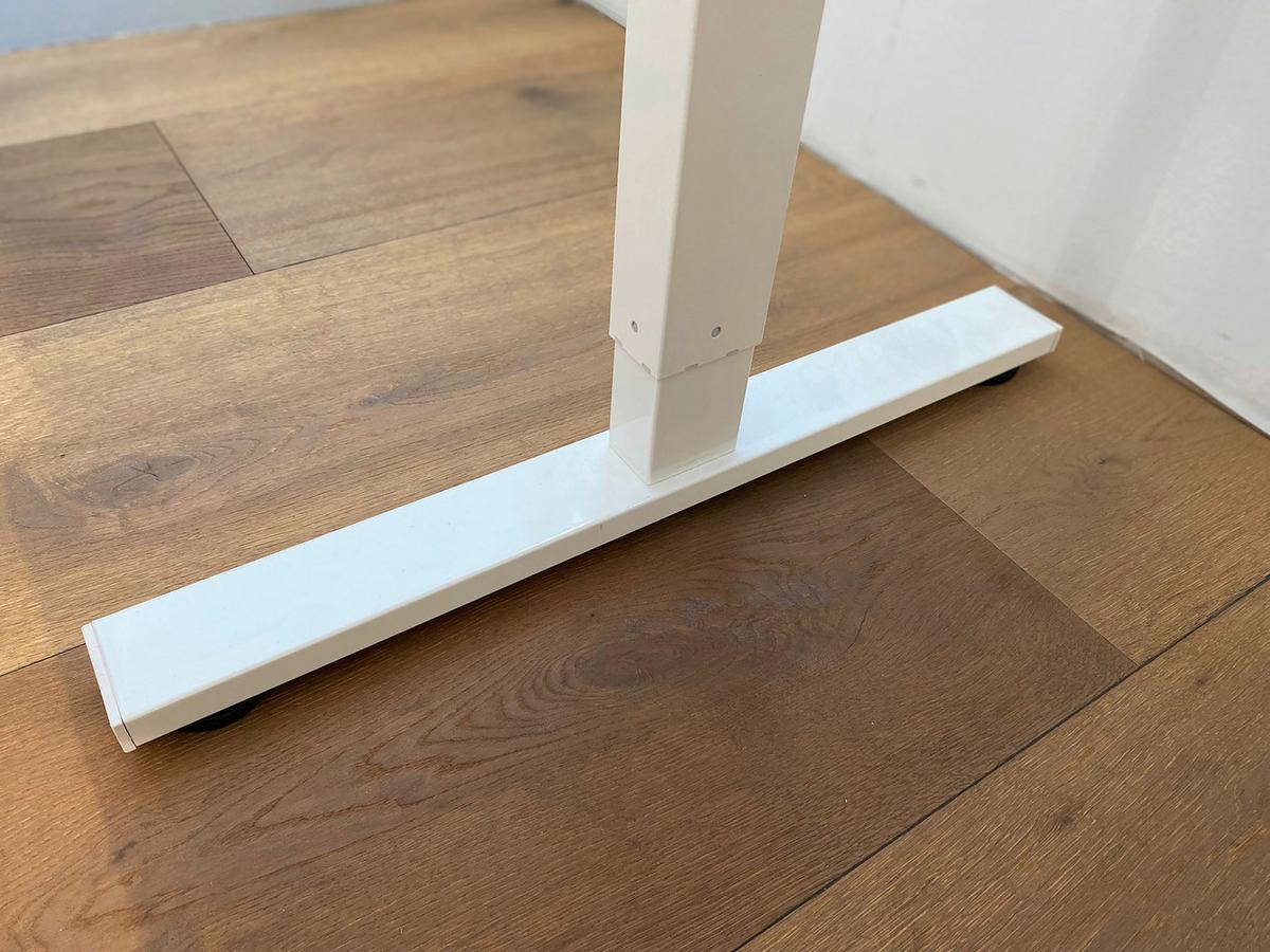 Schreibtisch Torge Weiß B: 138cm - Weiß, Basics, Holzwerkstoff/Kunststoff (138/60/72,7-117,2cm) - MID.YOU