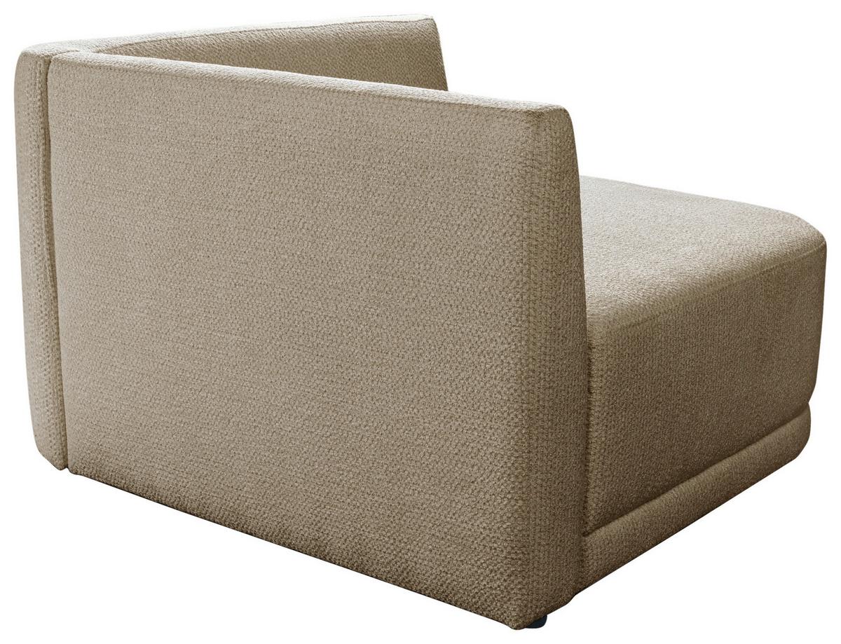 Sofa Zuri Goldbraun/Creme, B: 110cm - Goldbraun/Creme, Trend, Textil (110/75/115cm) - Livetastic