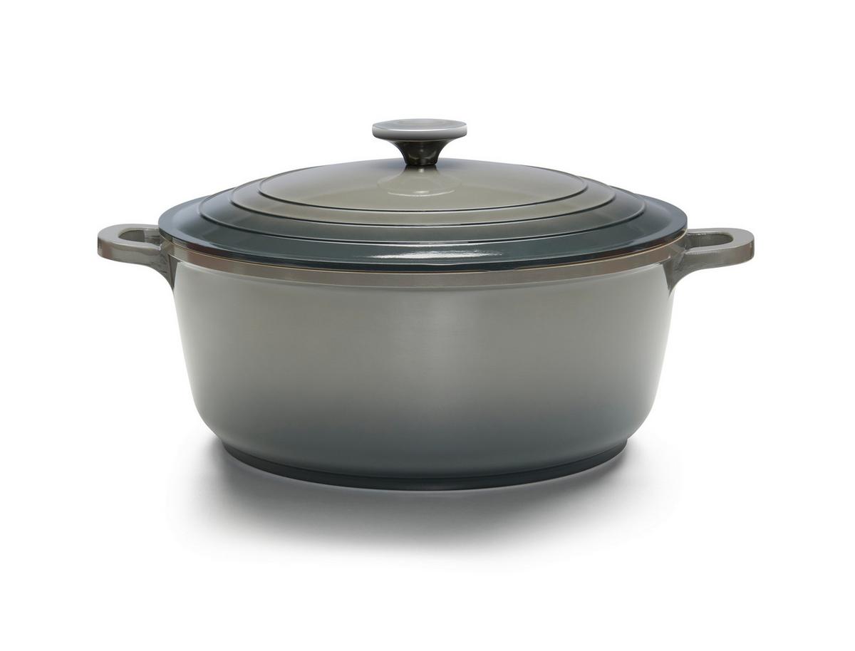 Kastrol ELISA - L - šedá, Konvenční, kov (28/12cm) - Modern Living