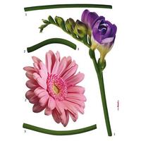 Dekosticker 18887h - Lila/Rosa, Natur, Kunststoff (50/70cm)