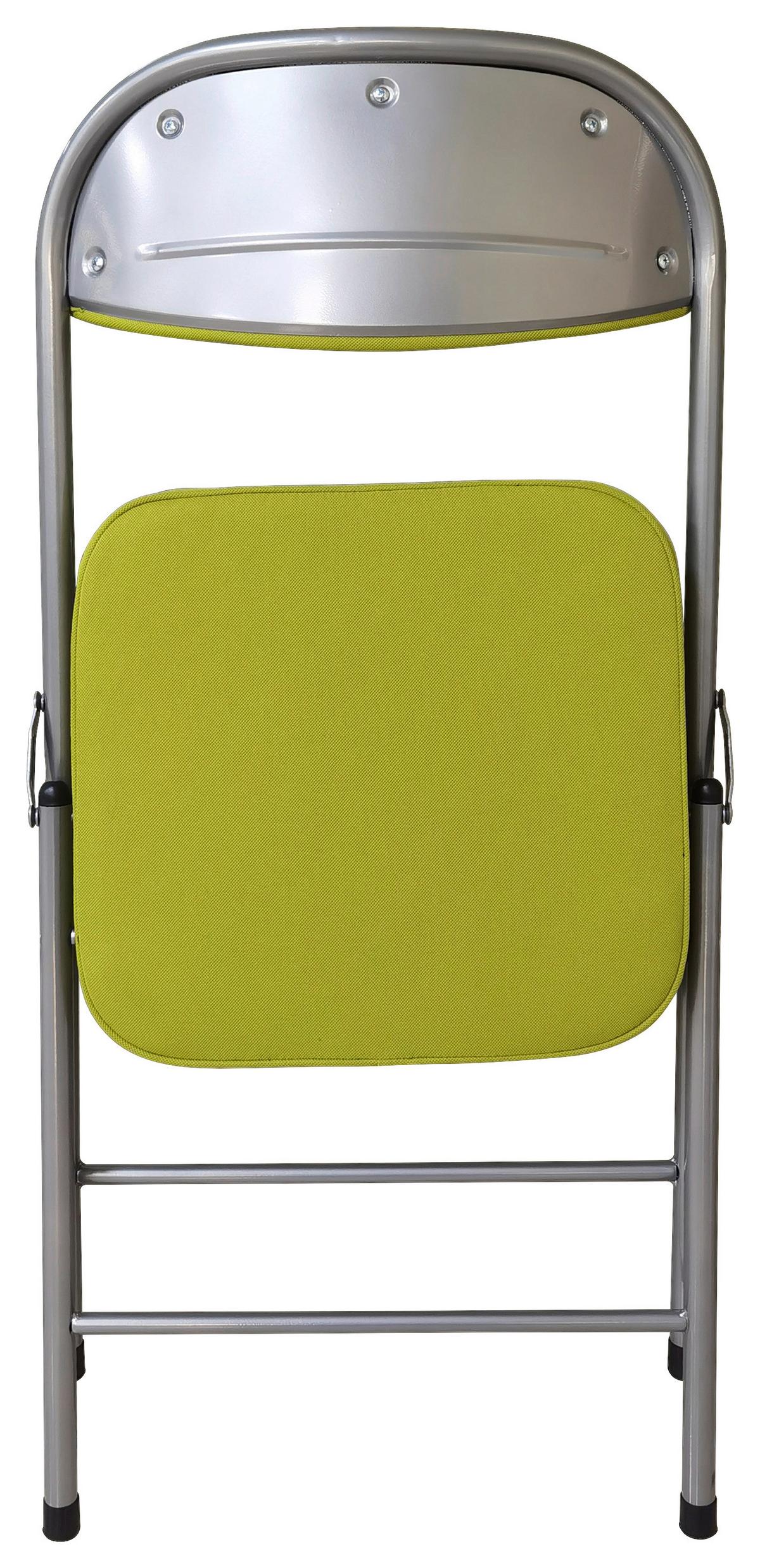 Összecsukható Szék Kurt - olívazöld/alumínium színű, Modern, textil/fém (47/79/53cm)