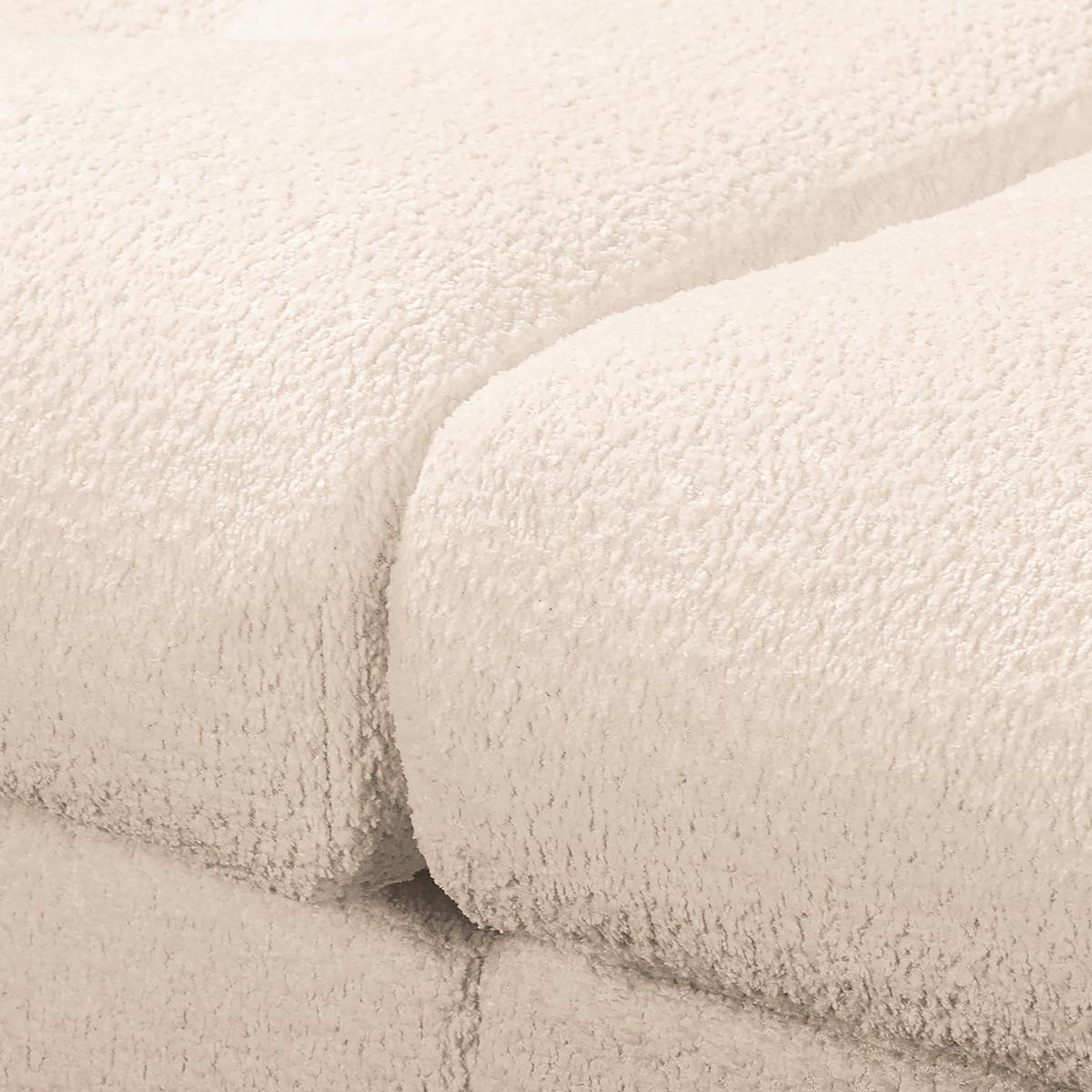 Bigsofa Naomi Creme B: 284 Cm - Creme/Schwarz, Design, Textil (284/94/148cm) - Livetastic