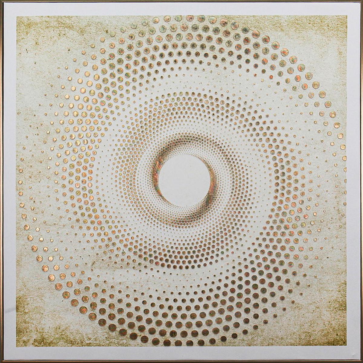 Obraz na plátne 80x80 cm - zlatá, Modern, kompozitné drevo/textil (80/80/3cm) - Mömax