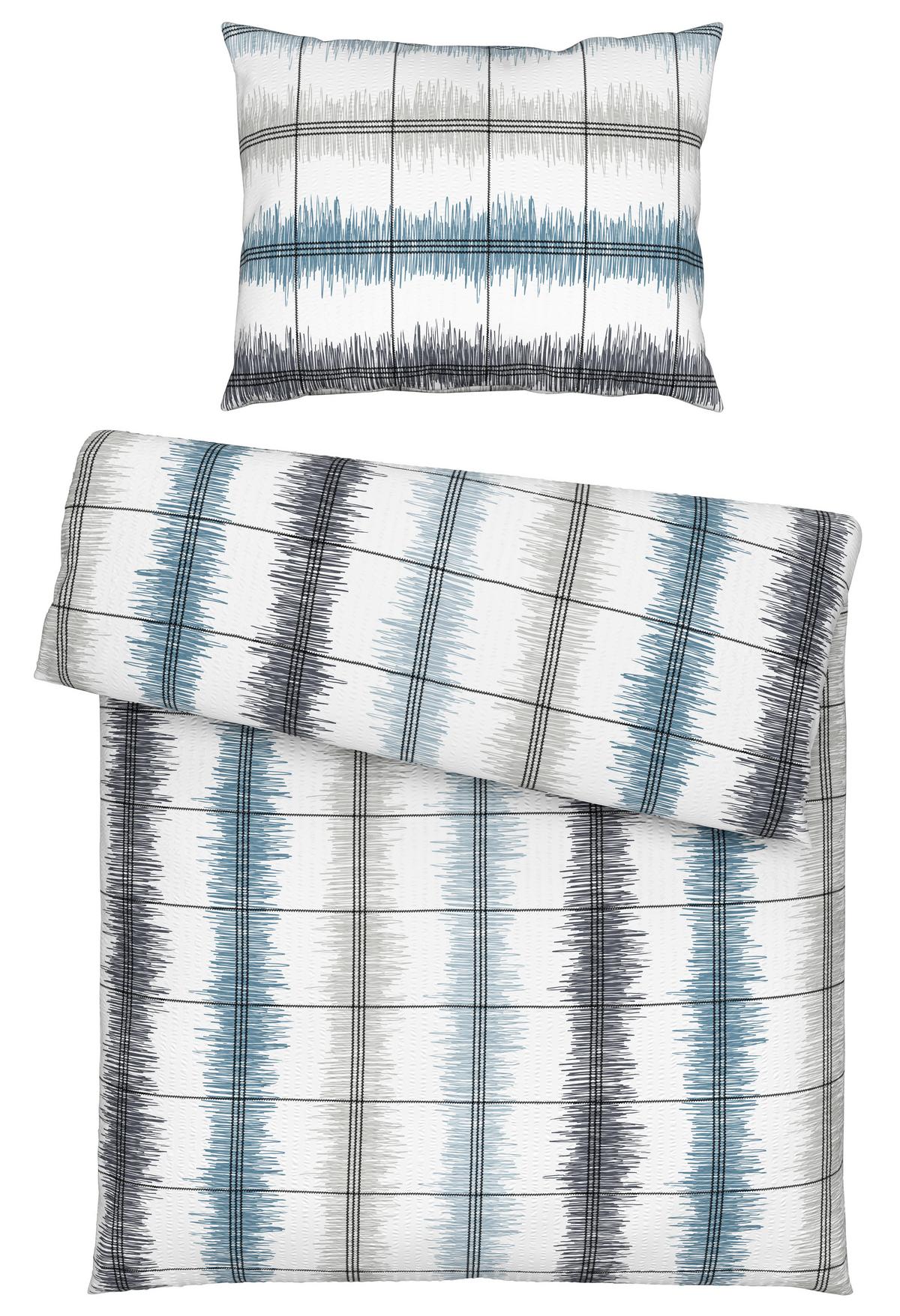 Ágyneműhuzat-garnitúra Aurelia - kék, Modern, textil (140/200cm) - Luca Bessoni