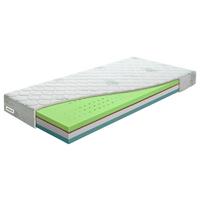 Obojstranný matrac Flora BIO H3/ H4, V: 16cm - bílá/zelená, Lifestyle, textil (80/200cm) - Benab