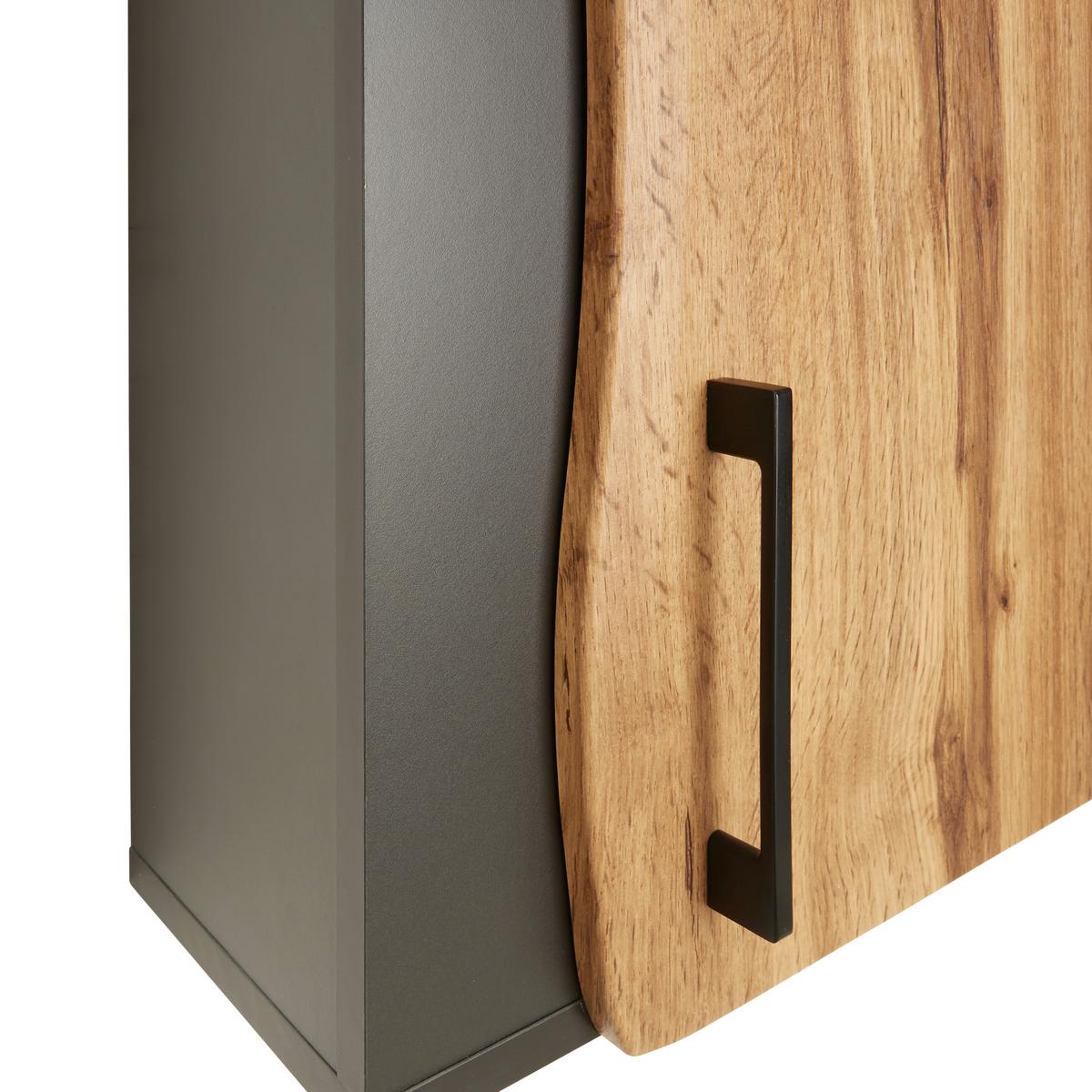 Horná skrinka TIMBER -EXKLUSIV- - Modern, kov/kompozitné drevo (40/65/20cm) - Premium Living