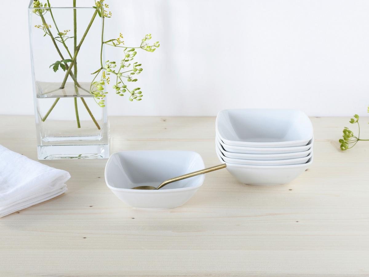 Müslischalenset Victoria Porzellan 6-Teilig - Weiß, Basics, Keramik - Creatable