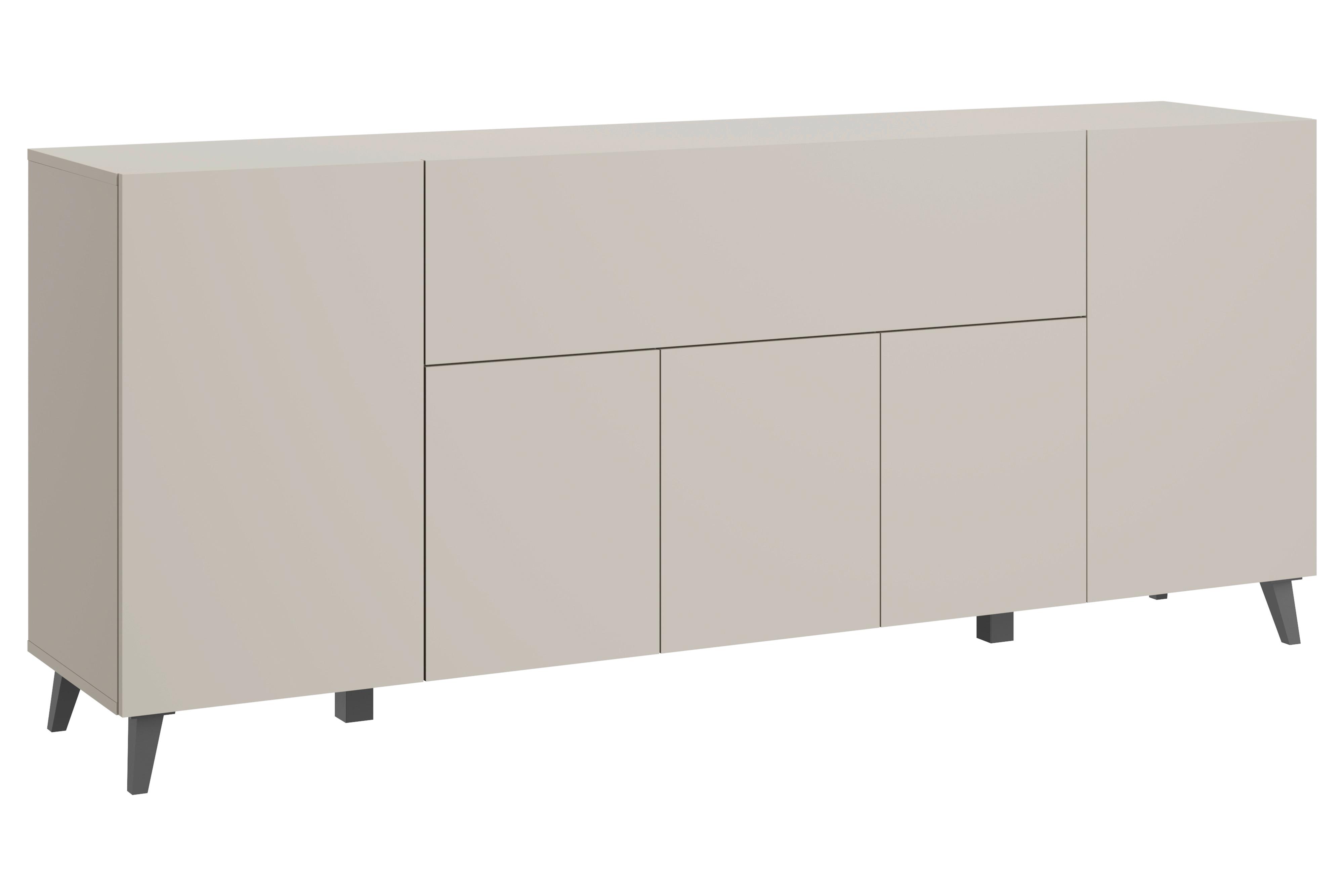 Sideboard mit Soft-Close 180 cm Phuket, Beige/Kaschmir - Kaschmir/Beige, Design, Holzwerkstoff (180/76/37,5cm) - P & B