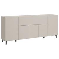 ŠIROKÁ KOMODA SIDEBOARD PHUKET 180 - čierna/kašmírová, Design, kompozitné drevo/plast (180/76/37,5cm) - P & B