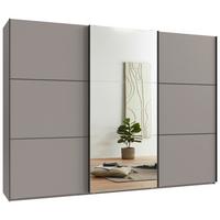 Schwebetürenschrank Indian A Sahara Dekor/Spiegel, B: 300cm - Sahara, KONVENTIONELL, Glas/Holzwerkstoff (300/216/65cm)