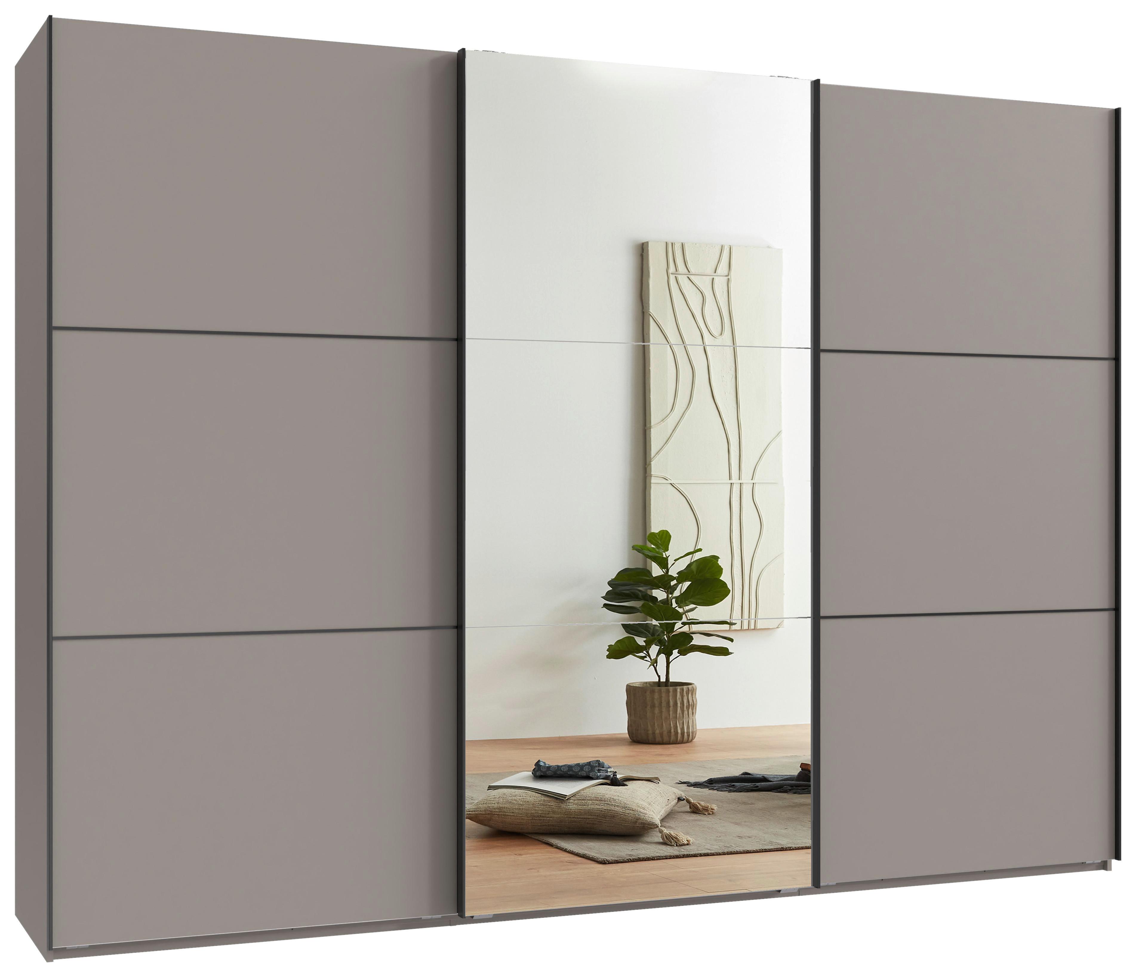 Schwebetürenschrank Indian A Sahara Dekor/spiegel, B: 300cm