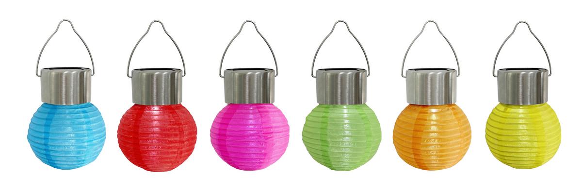 Solarleuchte Merina - Blau/Gelb, Basics, Kunststoff/Textil (7/13cm) - Ondega