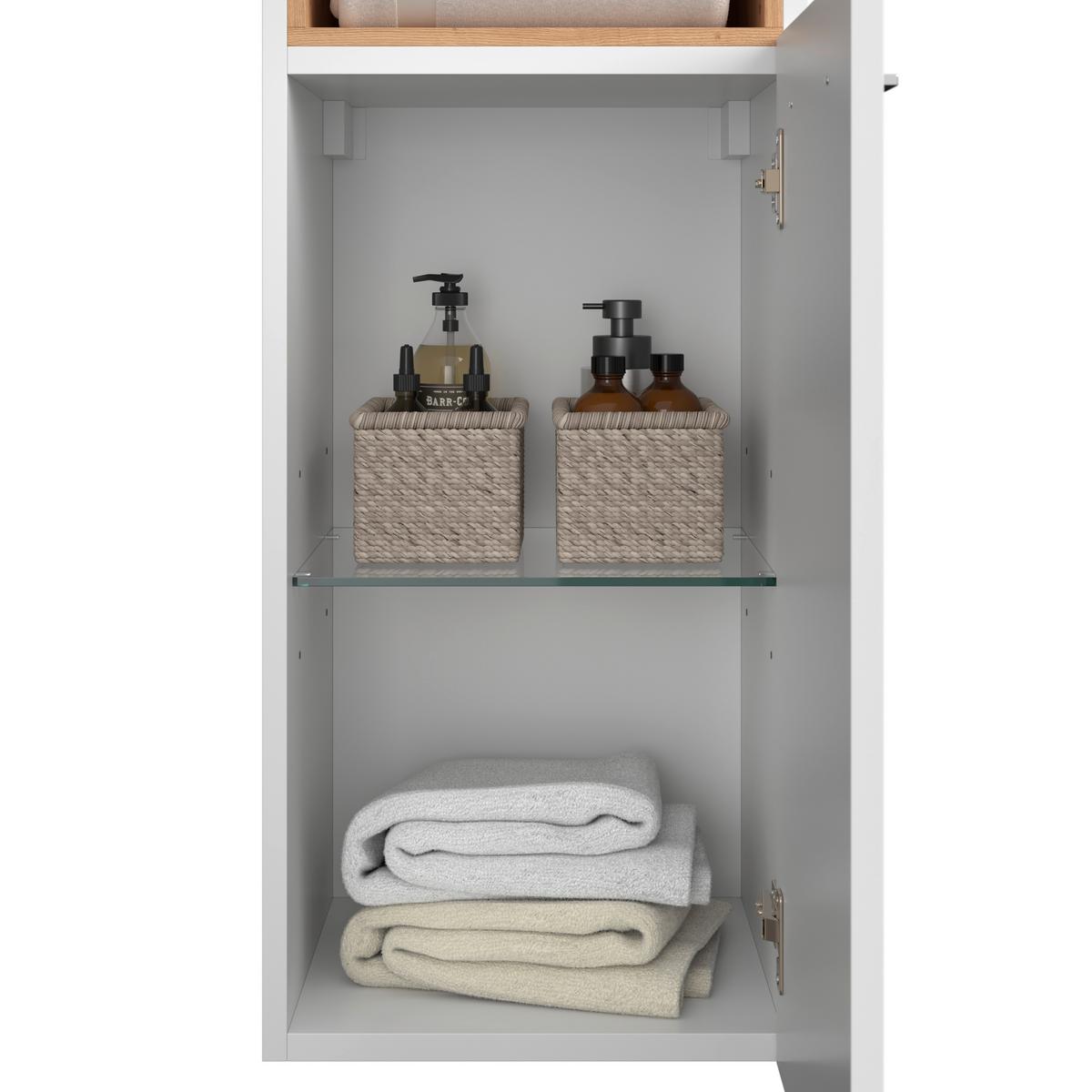 Alsószekrény Mura I - fehér, Modern, faalapú anyag (35/108/33cm)