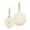 Pfannenset Padova Reserve Creme/Goldfarben D: 20/26 cm - Goldfarben/Creme, Basics, Metall (20 & 26cm) - GreenPan