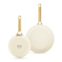 Pfannenset Padova Reserve Creme/Goldfarben D: 20/26 cm - Goldfarben/Creme, Basics, Metall (20 & 26cm) - GreenPan
