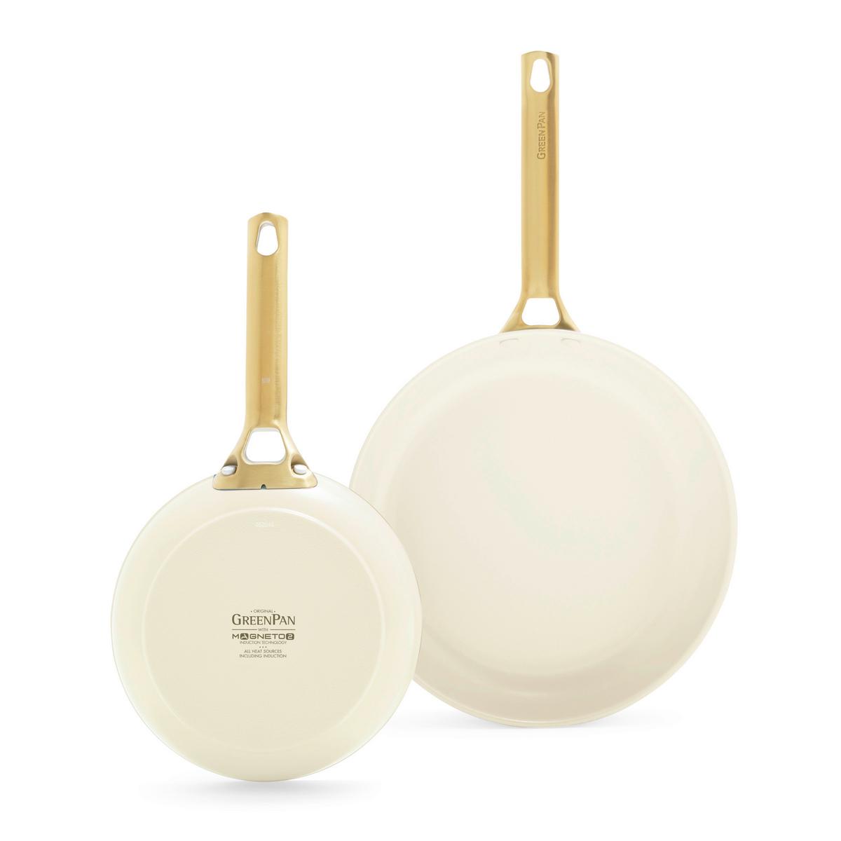 Pfannenset Padova Reserve Creme/Goldfarben D: 20/26 cm - Goldfarben/Creme, Basics, Metall (20 & 26cm) - GreenPan
