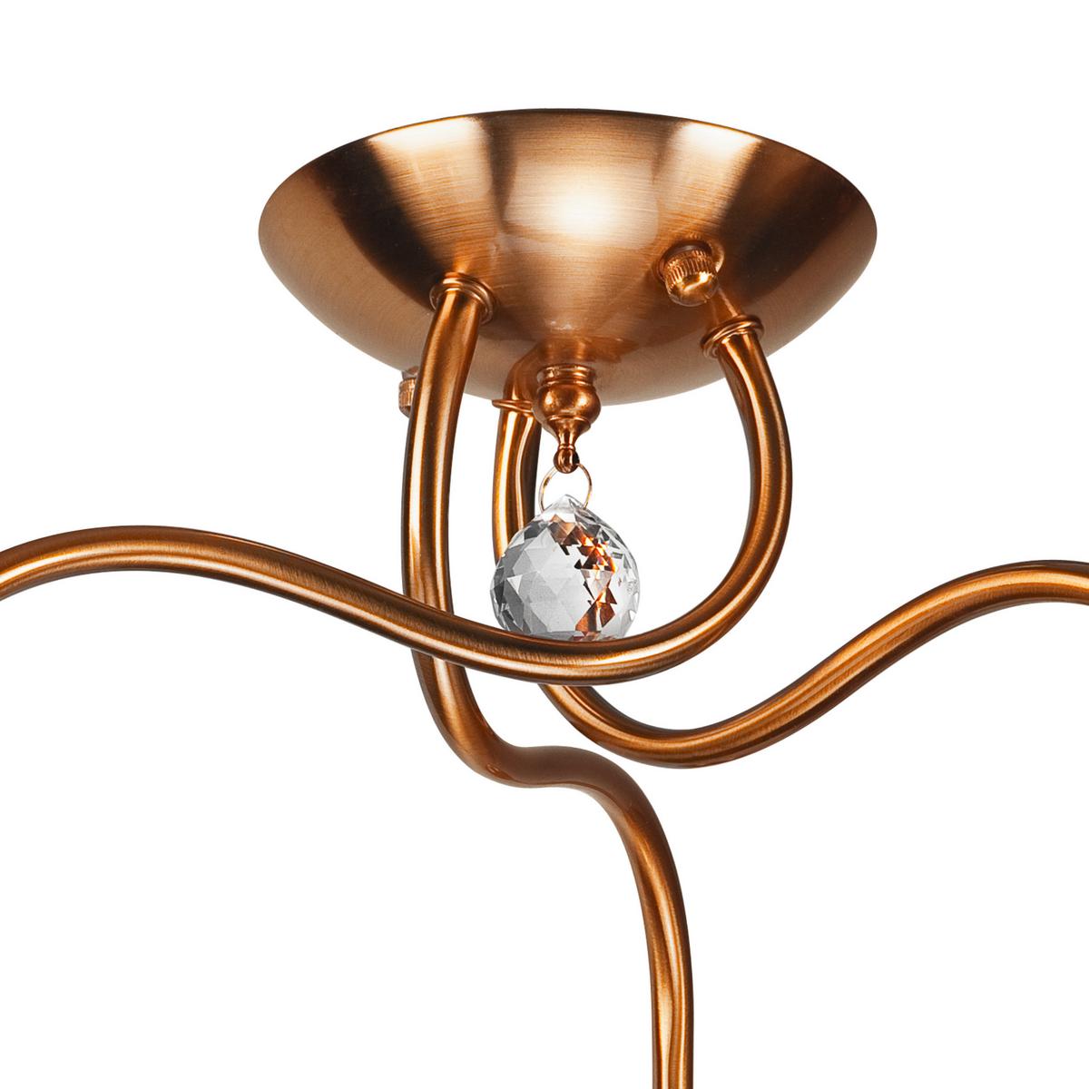 Hängeleuchte Miranda Goldfarben D: 60 cm - Goldfarben, KONVENTIONELL, Glas/Metall (60/31cm)