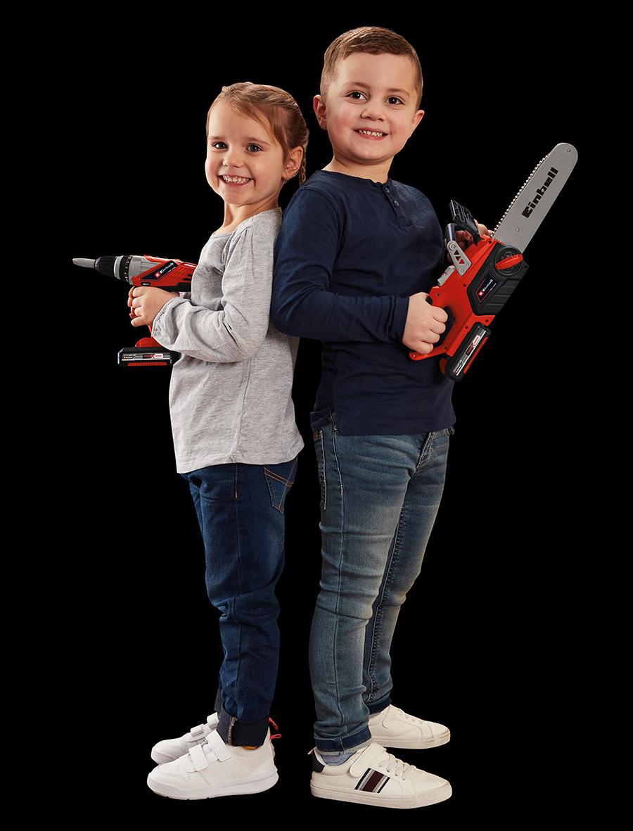 Kinderwerkzeugset Spielzeug Akku-Bohr-Schrauber - Rot, Basics, Kunststoff (26/8/6cm) - Einhell