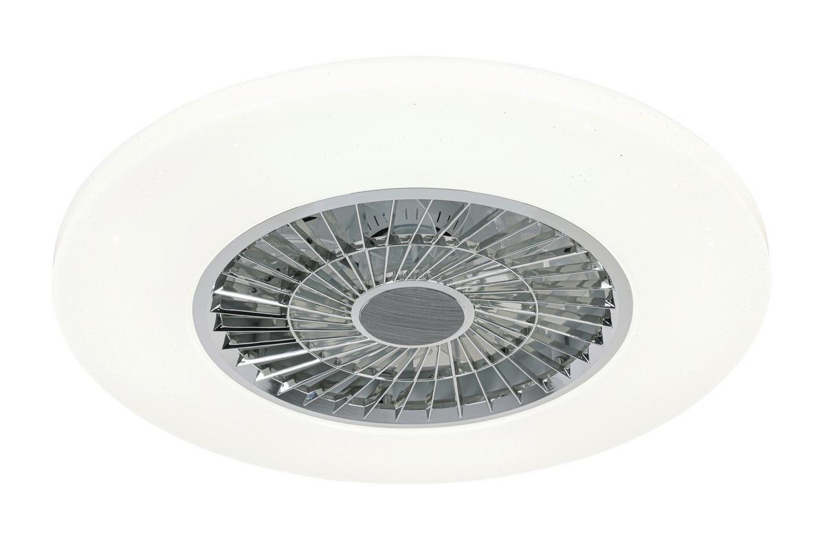 STROPNÉ LED SVIETIDLO LUFTIKU - biela/chrómová, Konventionell, kov/plast (58/14,5cm) - Premium Living