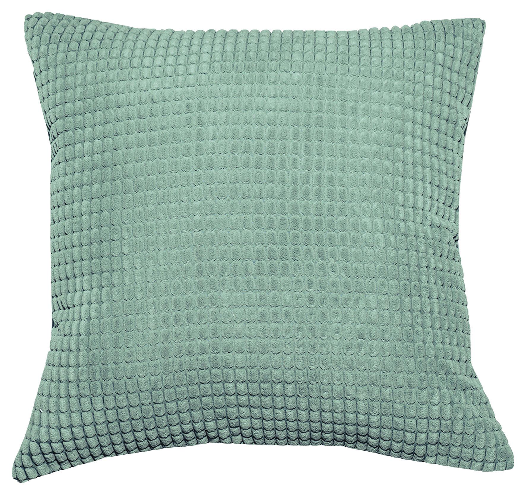 Zierkissen Halina 45x45 Cm Polyester Mintgrün Mit Zipp - Mintgrün, MODERN, Textil (45/45cm) - Luca Bessoni