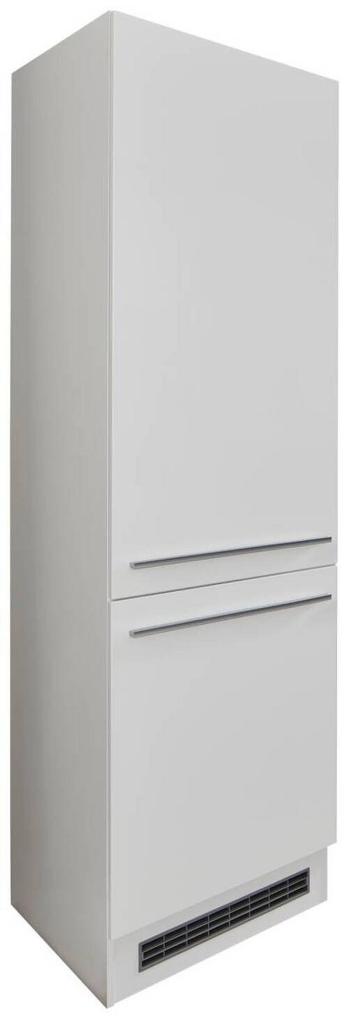 Skrinka na vstavané spotrebiče JACQUELINE š: 60 cm - biela/biela s vysokým leskom, Lifestyle, kompozitné drevo/plast (60/211/57cm) - MID.YOU