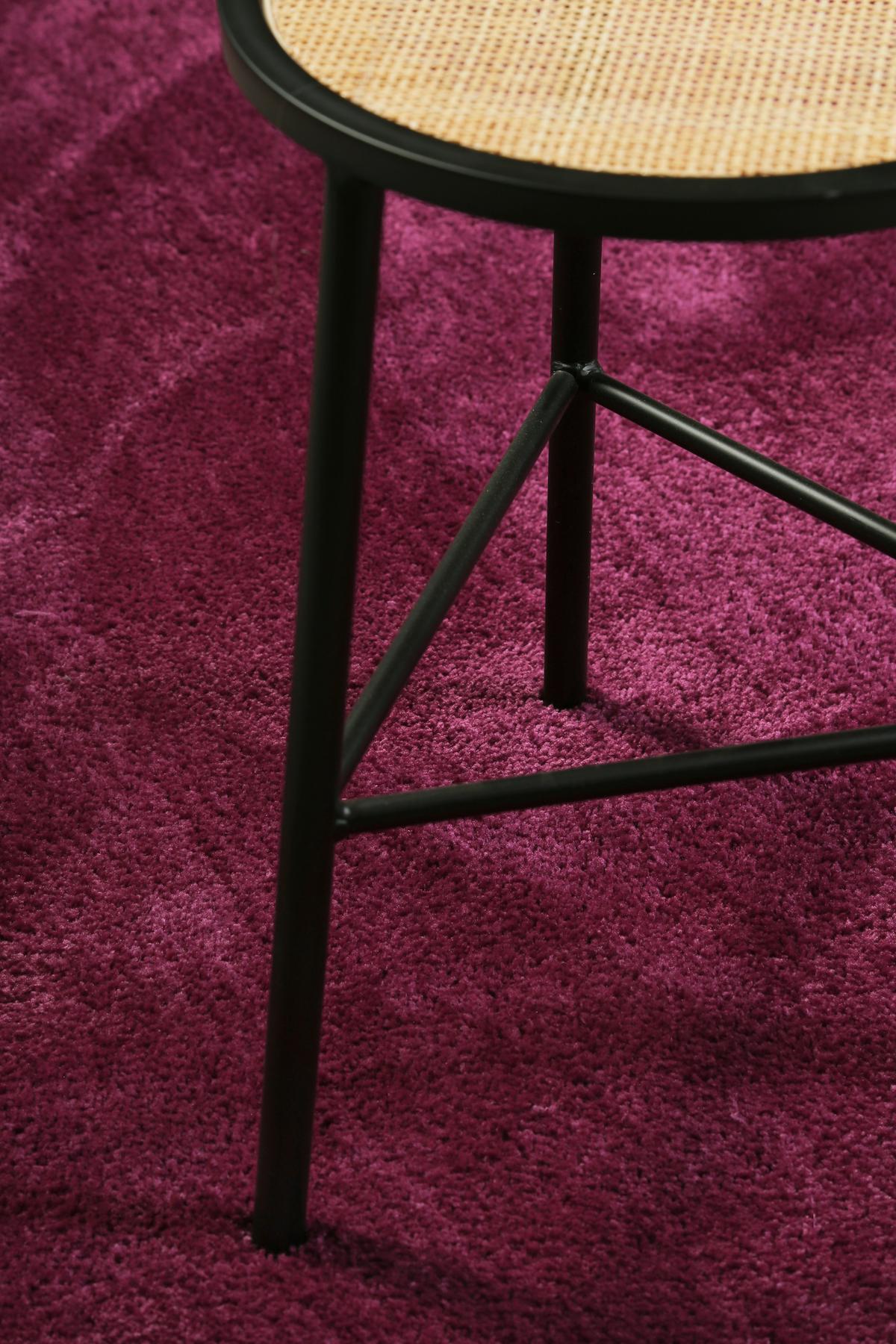 Hochflorteppich, 120 Cm Relaxx Esp-4150-30 120 Rd. - Lila, Basics, Textil (120cm) - Esprit