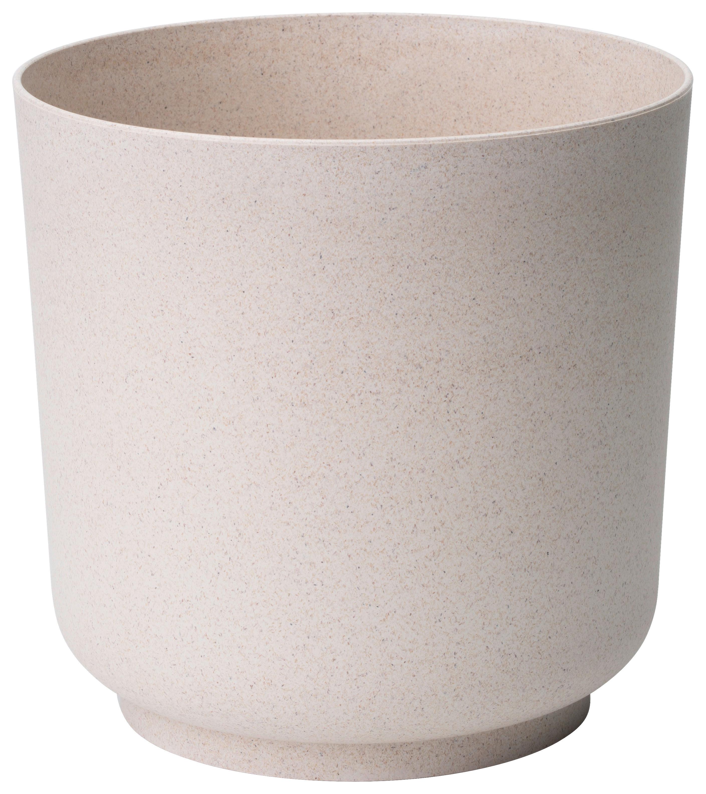 Obal Na Květináč Ecocare, Bílý, Ø/v: 25/25,5 Cm - bílá, Lifestyle, dřevo/plast (25/25,5cm) - ecoTree