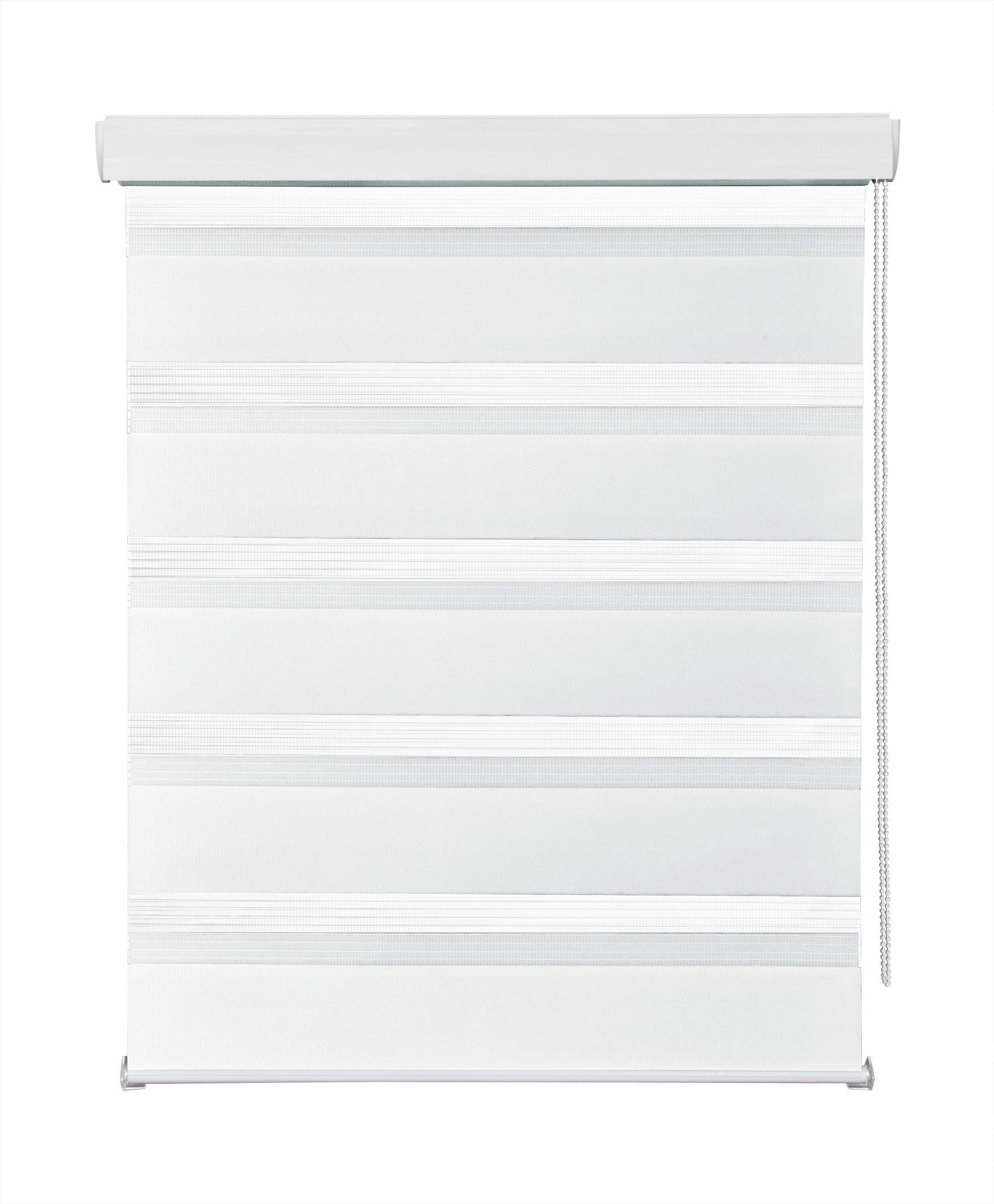 DUÁLNÍ ROLETA THOMAS - bílá, textil/plast (45/160cm) - Premium Living