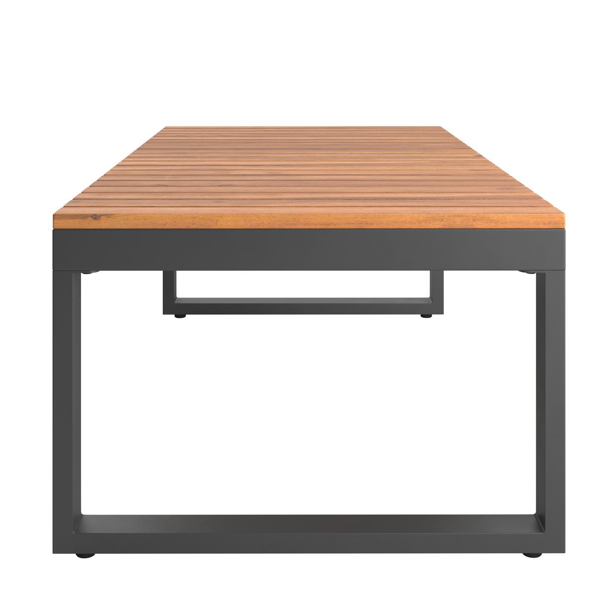 Loungegarnitur Acapulco - Weiß/Grau, MODERN, Holz/Textil (199/69/73cm) - Beldano