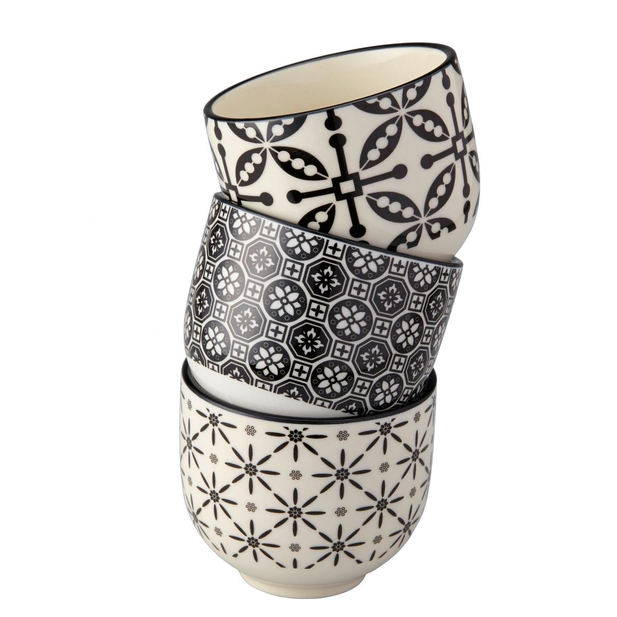 ŠÁLEK NA ČAJ Shiva - bílá/černá, Lifestyle, keramika (7/6cm) - Modern Living