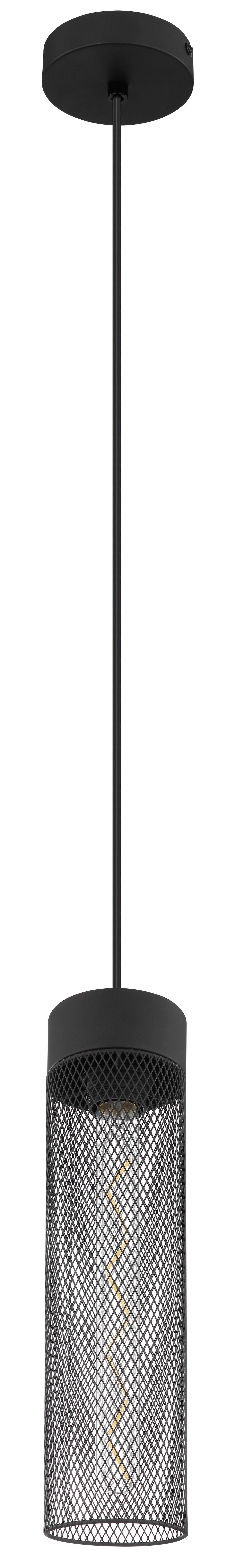 Hängeleuchte 15649h - Schwarz, Design, Metall (10/120cm) - Globo