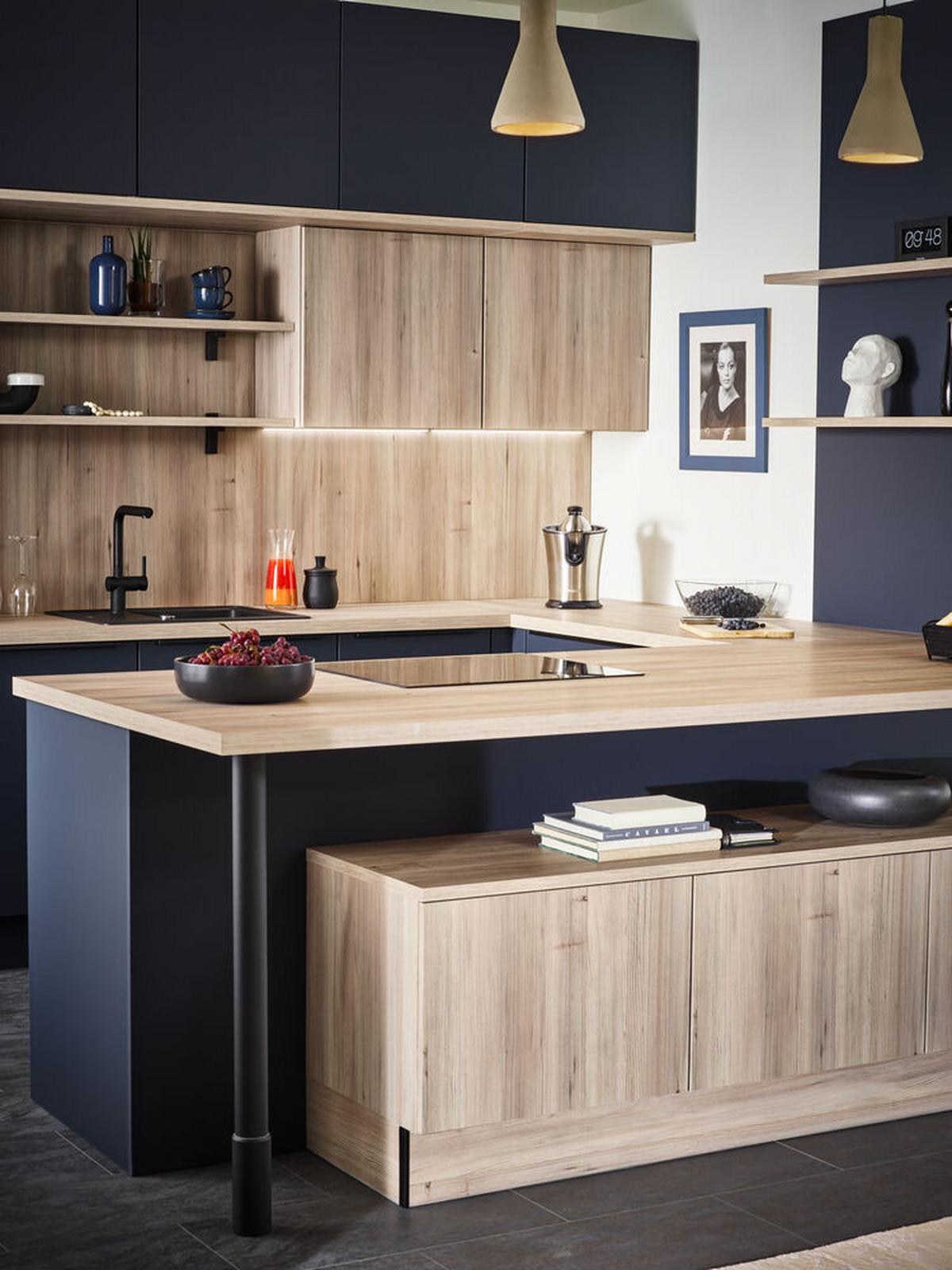 Einbauküchen Pn 210 Frei Planbar Modernes Design - Holzwerkstoff - Pino