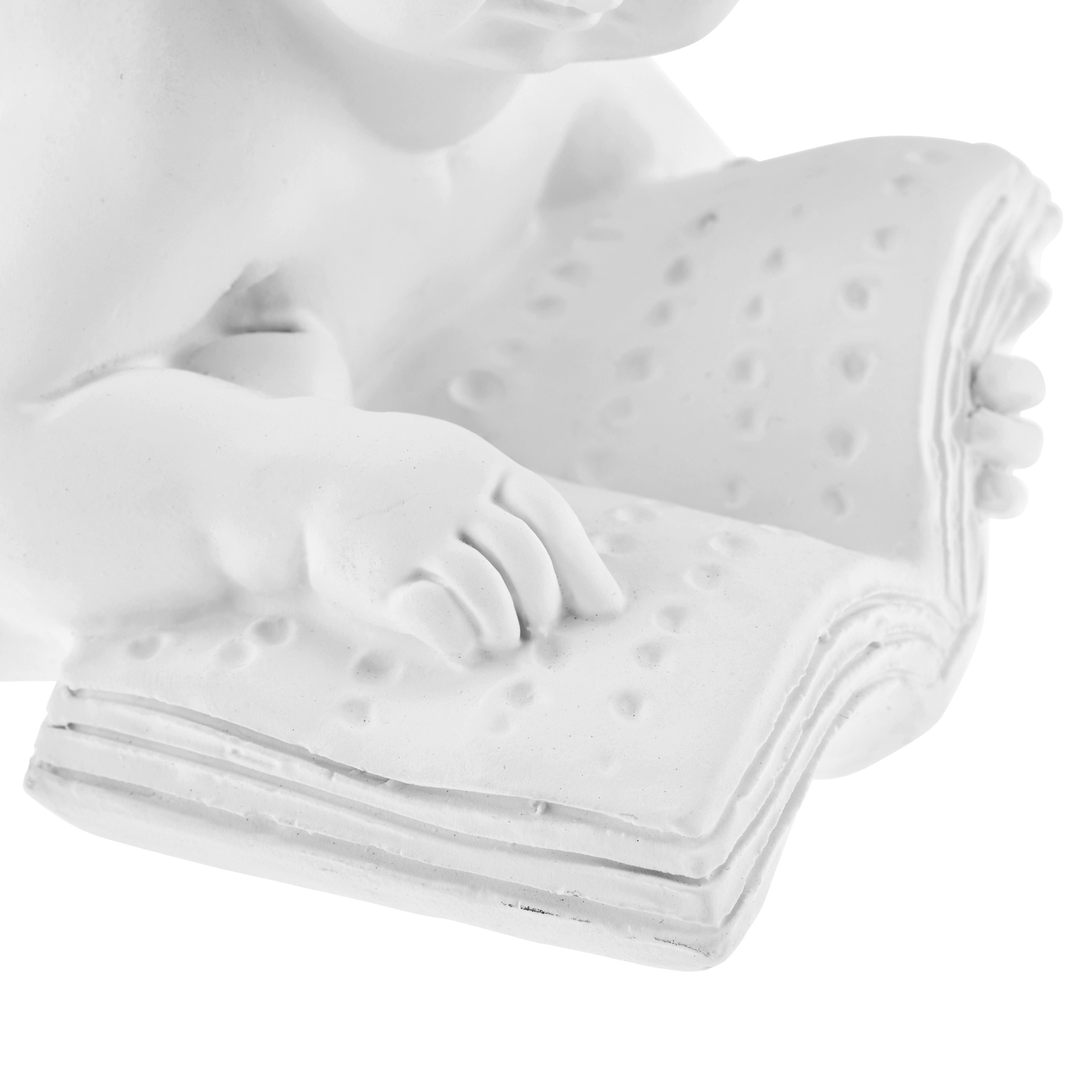 Dekoengel Tia - Weiß, KONVENTIONELL, Kunststoff (18,5/8/10cm) - Ondega