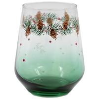 Trinkglas grün Mena ca. 425ml - Grün, Basics, Glas (425ml) - Luca Bessoni