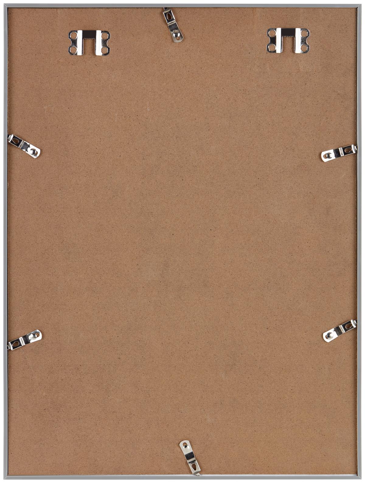 Bilderrahmen 30x40 cm Cameo Kunststoff Grau. 30,7x40,7 cm - Hellgrau, Basics, Glas/Holz (30,7/40,7/1,8cm) - Luca Bessoni