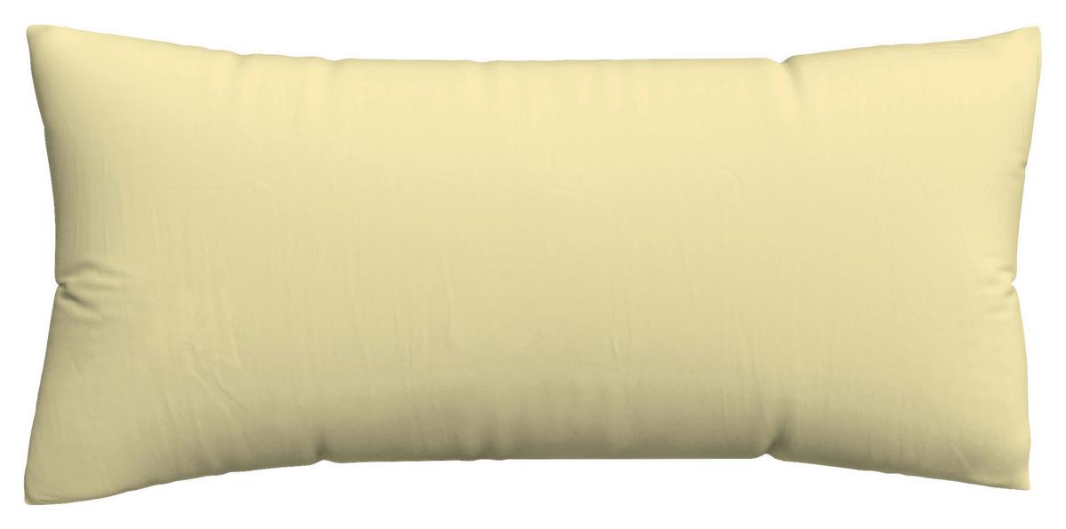 Kopfpolsterbezug Woven Satin - Gelb, Basics, Textil (40/80cm) - Schlafgut