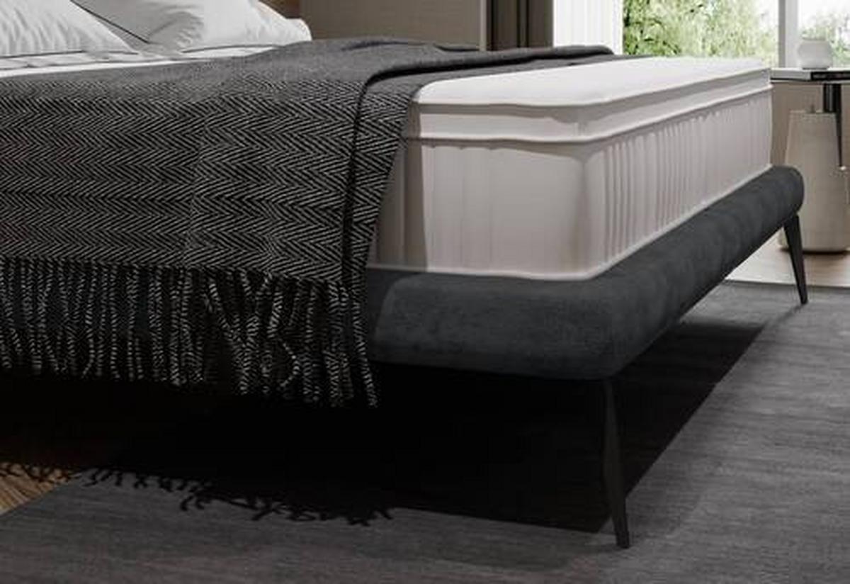 Polsterbett Tessina Sorisso - Schwarz, MODERN, Textil (180/200cm) - Livetastic