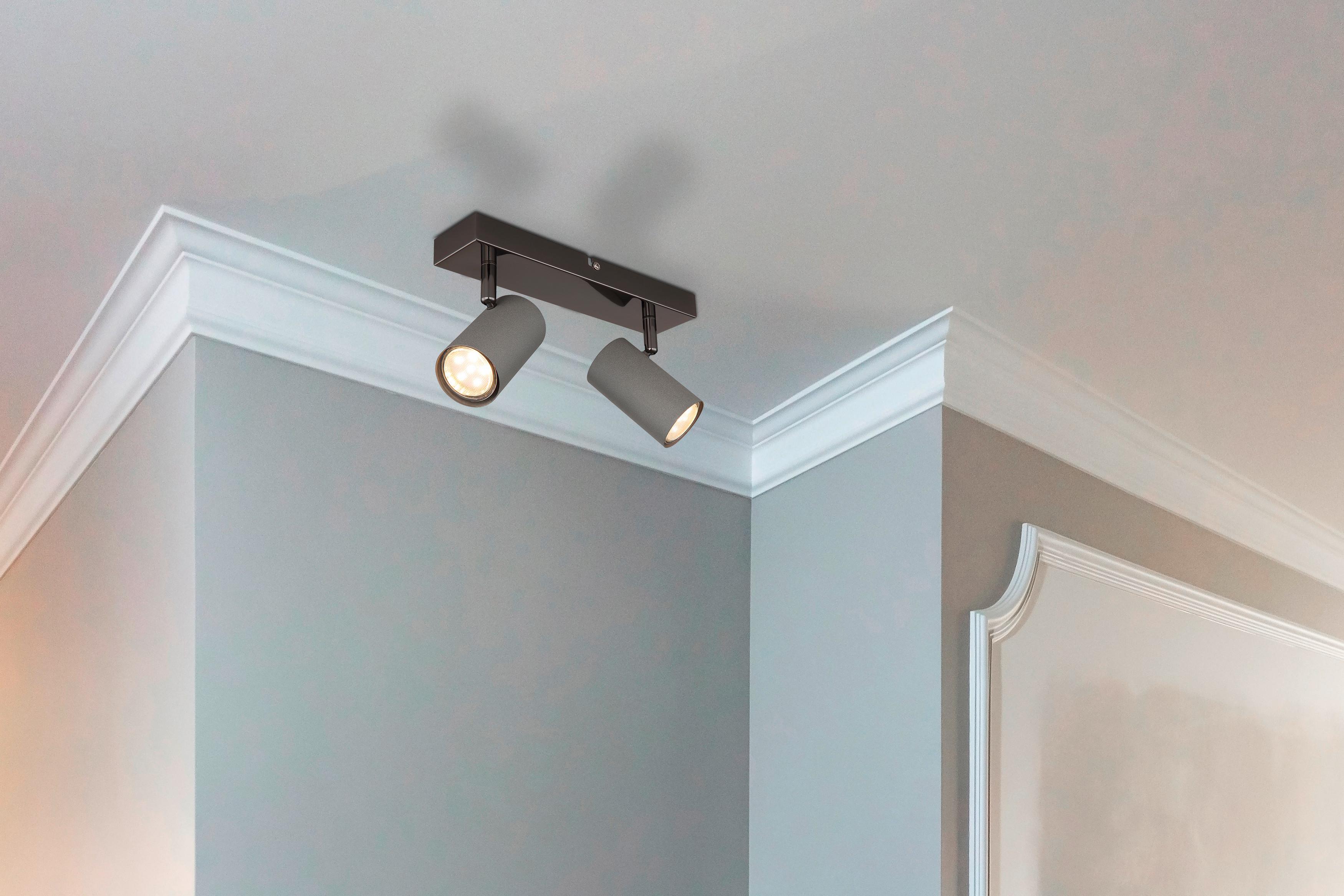 Strahler 57911-2s - Schwarzchrom/Grau, Design, Metall (26/10/12cm) - Globo