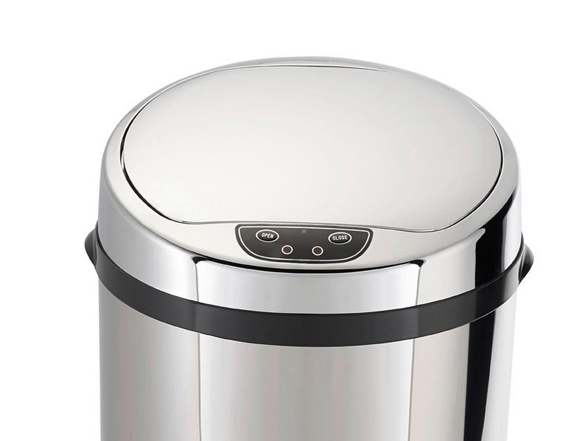ODPADKOVÝ KÔŠ IR SENSOR - INOX - 30L - čierna/strieborná, Trend, kov/plast (31/31/61,5cm) - Echtwerk