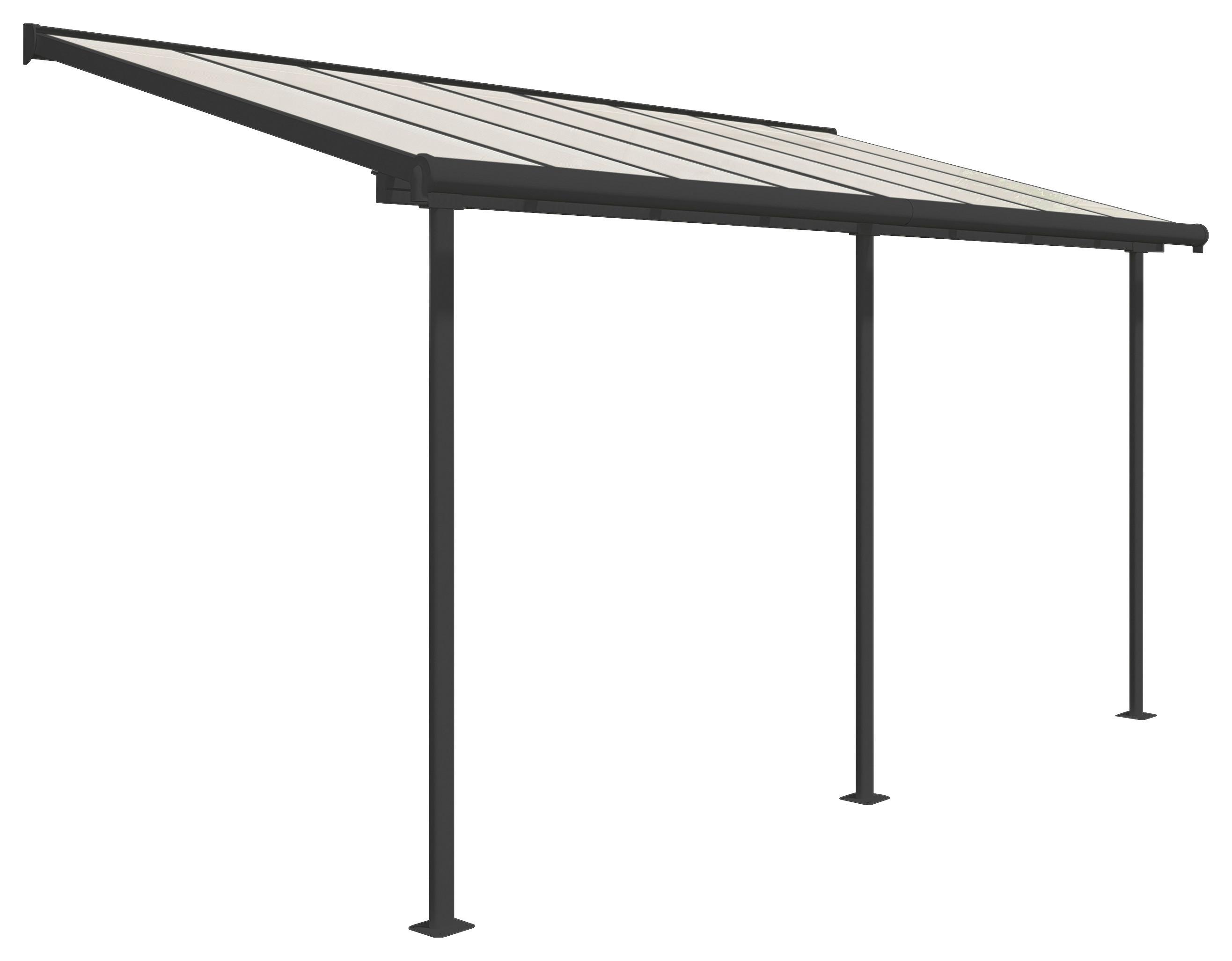 Terrassenüberdachung Palram Sierra 230x447 cm Grau - Grau, Basics, Metall (447/257/230cm)