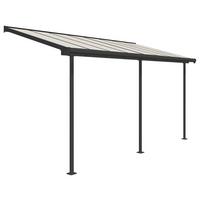 Terrassenüberdachung Palram Sierra 230x447 Cm Grau - Grau, Basics, Metall (447/257/230cm)