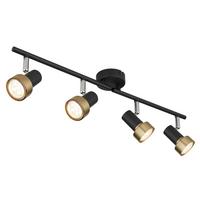 Strahler 57917-4g - Chromfarben/Goldfarben, KONVENTIONELL, Metall (60/8,5/13,5cm) - Globo